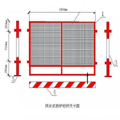 现货临边防护栏 警示基坑护栏网 安全防护围挡