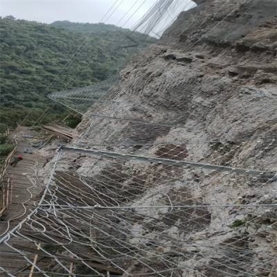 边坡防护网 主动边坡 柔性护坡固土 钢丝绳护坡网 思顺