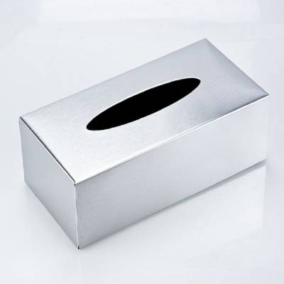 不锈钢台面擦手纸盒抽纸盒 KTV办公室餐厅餐桌客厅长方形纸巾面巾