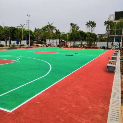 篮球场 学校运动场 跑道 地坪施工 地面处理 专业团队
