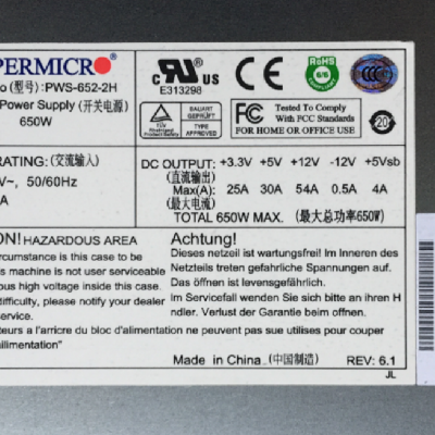 PWS-652-2H 650W 开关电源 Supermicro 超微工业电源批发