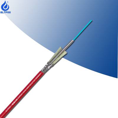 高压测温光缆 GJFKJH-1芯多模分布式螺旋铠装无缝型感温光纤