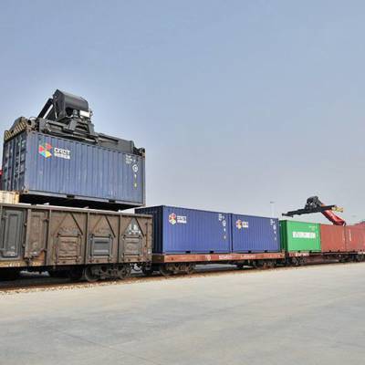 履带式推土机从盐城出口至江布尔的线路 中亚班列 中欧班列 国际货物运输