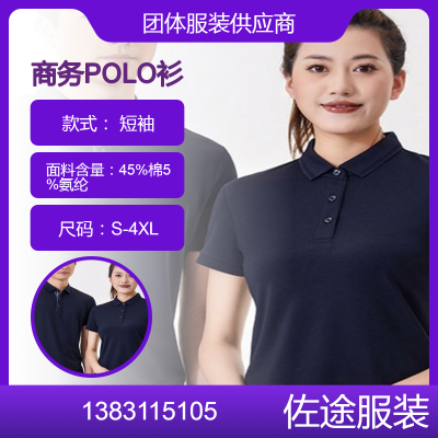 批发棉质T恤衫夏季短袖商务POLO衫企业工作服团建活动合唱广告衫