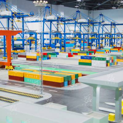 智慧港口码头沙盘模型