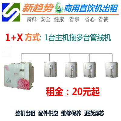 1+X直饮水系统租赁 反渗透RO主机 配4台管线机 租金1天仅需20元