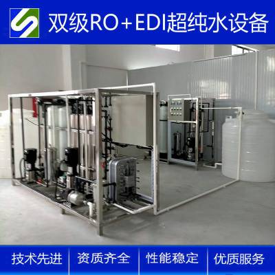 世骏高纯水制取设备 二级RO+EDI超纯水 电阻率仪 严格品控 诚信立足