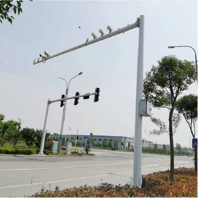 监控立杆加厚加长摄像头吊装立装枪机高速球立柱支架户外工程灯杆
