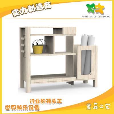 早教中心美术用品收纳架 画纸颜料画笔置物架 多功能收纳物品柜子