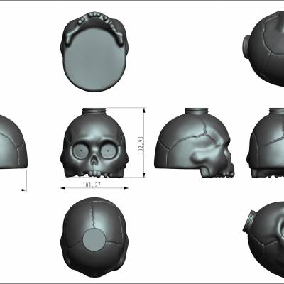 根据提供概念图纸图片3D图档样板三维扫描抄数画图3D/2D图形设计