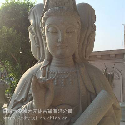 辽宁石雕观音菩萨摆放 汉白玉弥勒佛和达摩的雕刻寓意