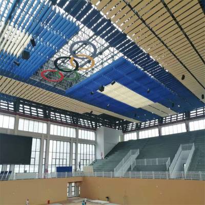 体育馆环保降噪悬挂吸音板 高密度空间吸声体 玻纤垂片
