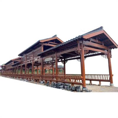 盐城防腐木廊架厂可定制各类防腐木长廊古建长廊花架花箱葡萄架古建