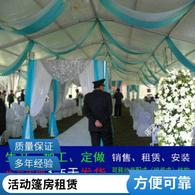 上海诺徽特活动篷房搭建展览篷房租赁人字型铝合金结构篷房采用刀刮涂层布实力公司厂家直供防火B1级