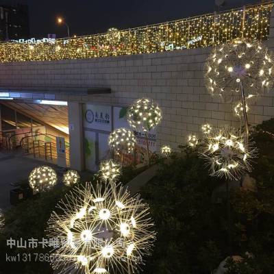 夏桐工厂定制光纤蒲公英灯户外防水广场公园街道亮化装饰景观灯 LED蒲公英路引