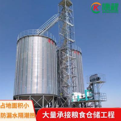 1000吨粮食钢板仓 玉米储存仓 粮库储粮立筒仓 自家工程 密封性好