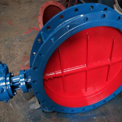 D941W-6C通风蝶阀中线式碟板与短结构钢板焊接结构形式设计制造