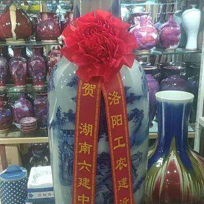 郑州开业落地大花瓶工艺品哪里有卖 陶瓷花瓶开业礼品