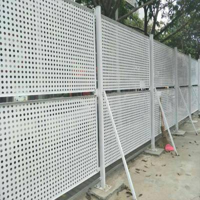 镀锌冲孔板隔离栏 清远冲孔板护栏价格 多孔板围栏