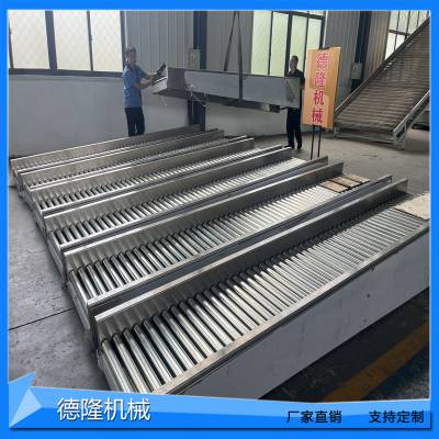 定制无动力滚筒输送机滚轮传送带动力滚筒线不锈钢送料托辊地滚线