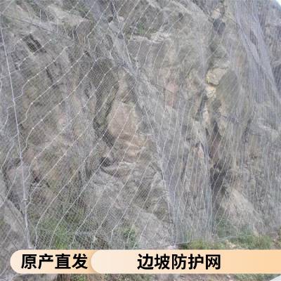 帘式主动防护网 钢丝绳环形边坡防护网 新疆鸿翔防护网厂