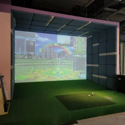 模拟器 室内高尔夫模拟器全国可上门安装全自动回球系统练习设备