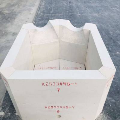 供应玻璃窑炉上升道AZS锆刚玉砖玻璃窑炉胸墙砖优惠