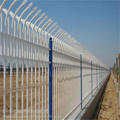 庭院围墙护栏 小区外墙锌钢栏杆 栏杆式围墙栏杆
