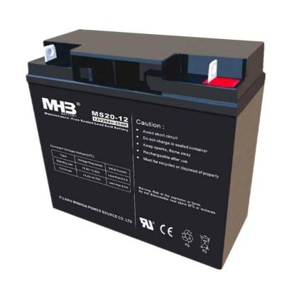 闽华MHB蓄电池MS20-12 12V20AH/20HR门禁消防UPS主机