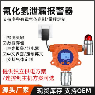 化工厂氰化氢探测器 固定在线泄漏检测报警器 有毒气体24小时检测器