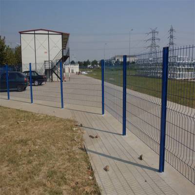 淮盛道路分隔栏杆 框架铁路折弯护栏网 围墙锌钢防护栅栏