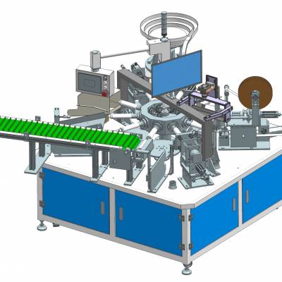 软管自动打孔封膜旋盖视觉检测一体机