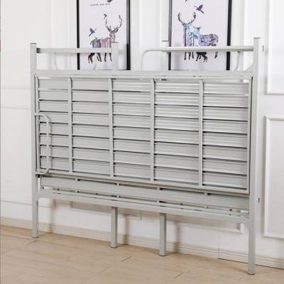 型材床厂家直供钢制上下铺铁床三人床可折叠双层床