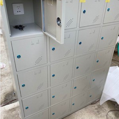 20门电动工具充电柜存放柜 工地扳手对讲机手机充电柜带锁