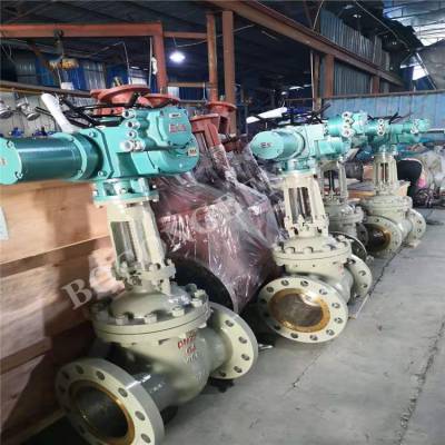上海渤工 Z941H-64C 电动硬密封法兰闸阀 智能调节型电动闸阀