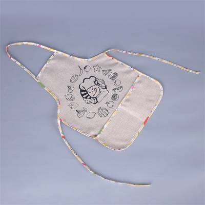 工厂货源广告围裙定制logo印字厨房工作服 无纺布涤纶围裙子