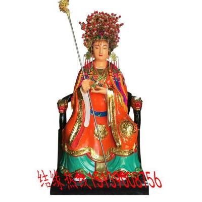 三霄娘娘佛像生产厂家 泰山奶奶 碧霄元君 树脂神像