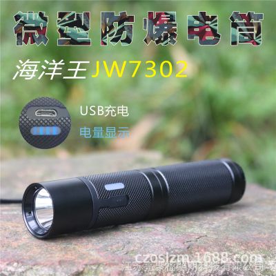 海洋王防爆强光手电筒JW7302 消防佩戴式照明灯 微型头戴式矿灯