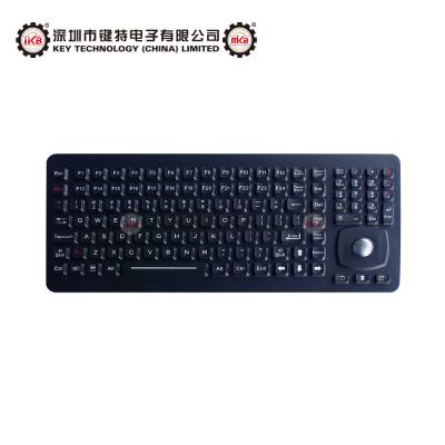 供应背光键盘K-TEK-M379-OTB轨迹球键盘抗干扰键盘