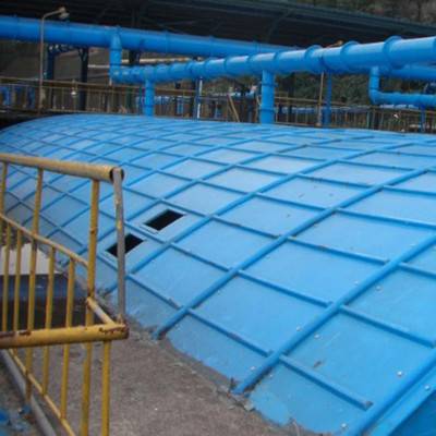 巴彦淖尔玻璃钢污水池盖板 玻璃钢集气罩 除臭拱形盖板