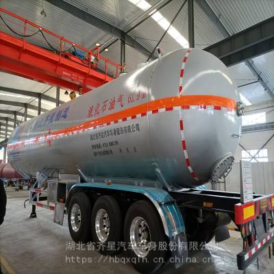 QXC9401GYQ液化石油气罐车材质HW590E自重13.6吨