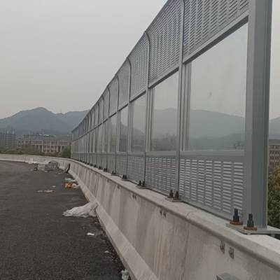 高速公路隔音墙工厂道路高架桥梁透明吸音屏厂铁路降噪板声屏障