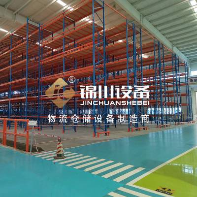锦川非标钢制多层高位层板货架 搁板式载重型货架定制厂商
