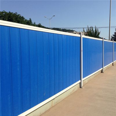 市政工程PVC围挡 组装式新型塑料防护围墙 结实可靠