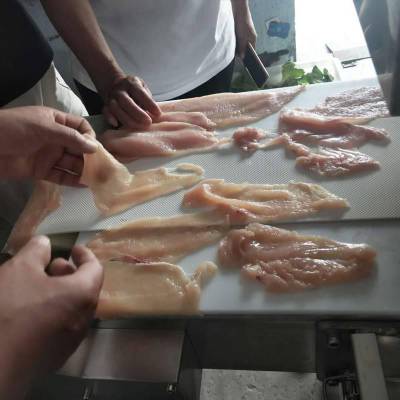 腊肉猪肉分条机切片机 大型肉类切条全新不锈钢水平切片设备