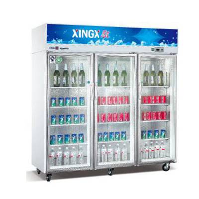 星星三门玻璃饮料展示柜电子控温展示柜 全国联保原厂发货