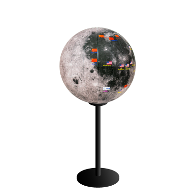 定制月球仪 科技馆 展览馆 天文馆 太阳系八大行星模型 科普地质地貌月球仪 厂家