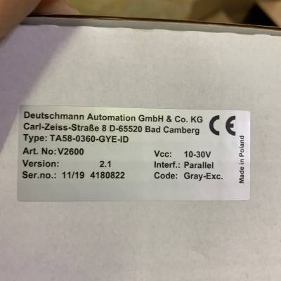 供应德国DEUTSCHMANN 编码器 TA58-0360-GYE-1D