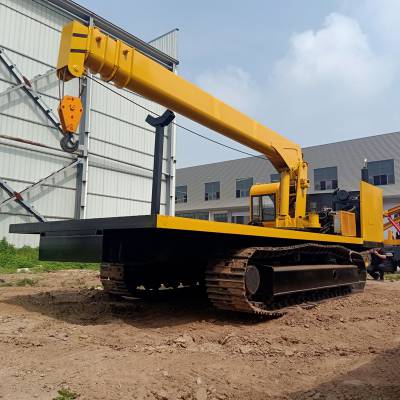 小型履带式随车吊 厂家定做高速履带自背吊 6吨橡胶履带吊车