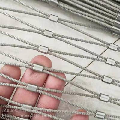 不锈钢316绳网 钢丝绳软网 鸟园防护网 优选聚隆